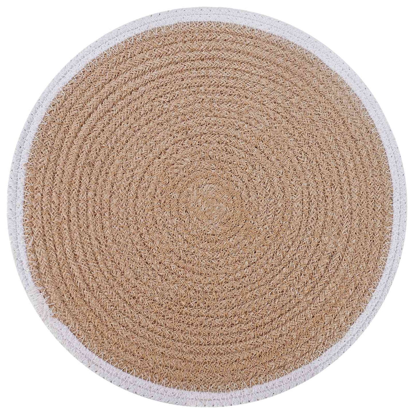 Jute Platzsets 12 stk. Natürlich und Weiß 100% Tossa Jute