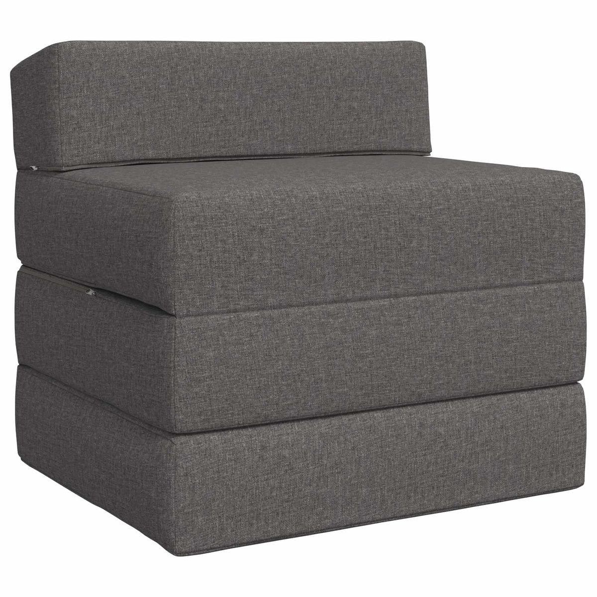 Klappsofa Bett Hellgrau 70 x 60 x 63 cm Stoff
