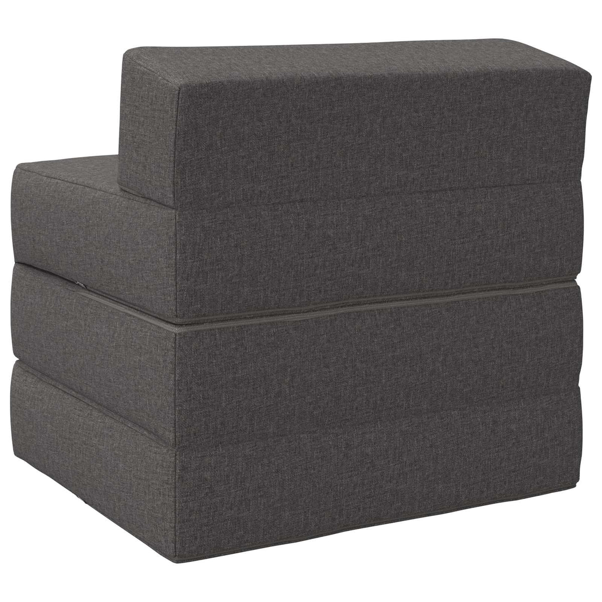 Klappsofa Bett Hellgrau 70 x 60 x 63 cm Stoff