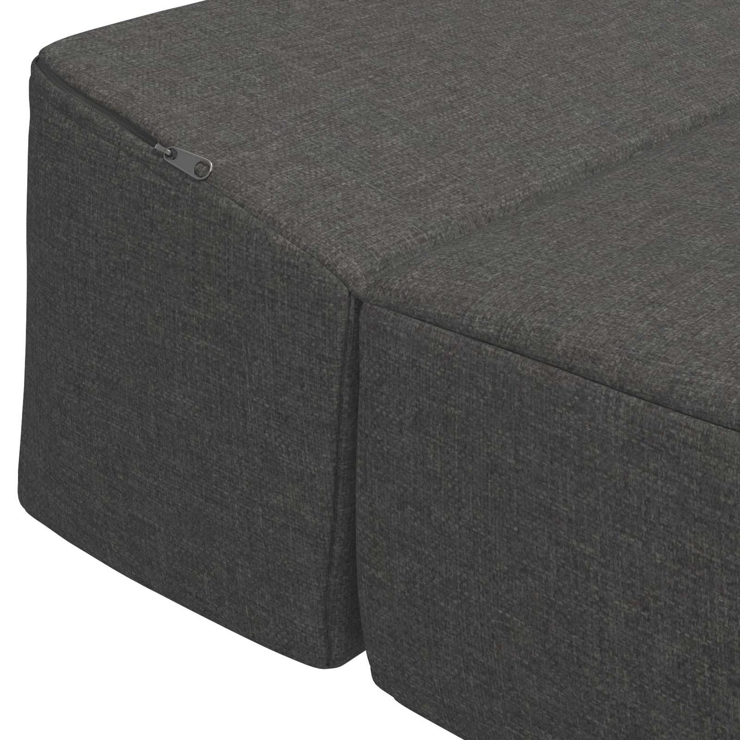 Klappsofa Bett Dunkelgrau 200 x 70 x 15 cm Stoff