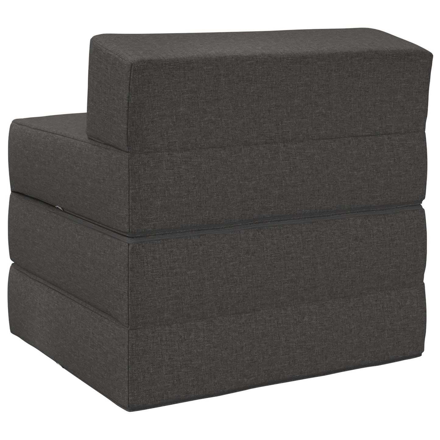 Klappsofa Bett Dunkelgrau 200 x 70 x 15 cm Stoff