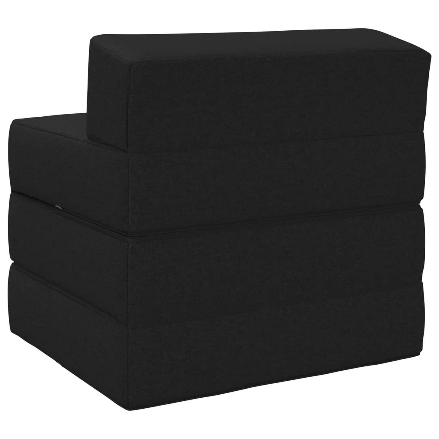 Klappsofa Bett Schwarz 200 x 70 x 15 cm Stoff