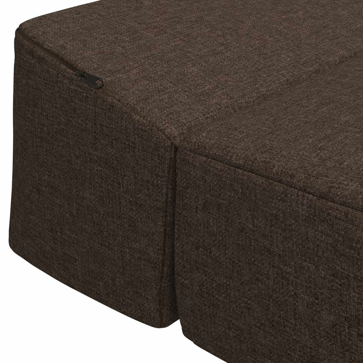 Klappsofa Bett Taupe 200 x 70 x 15 cm Stoff