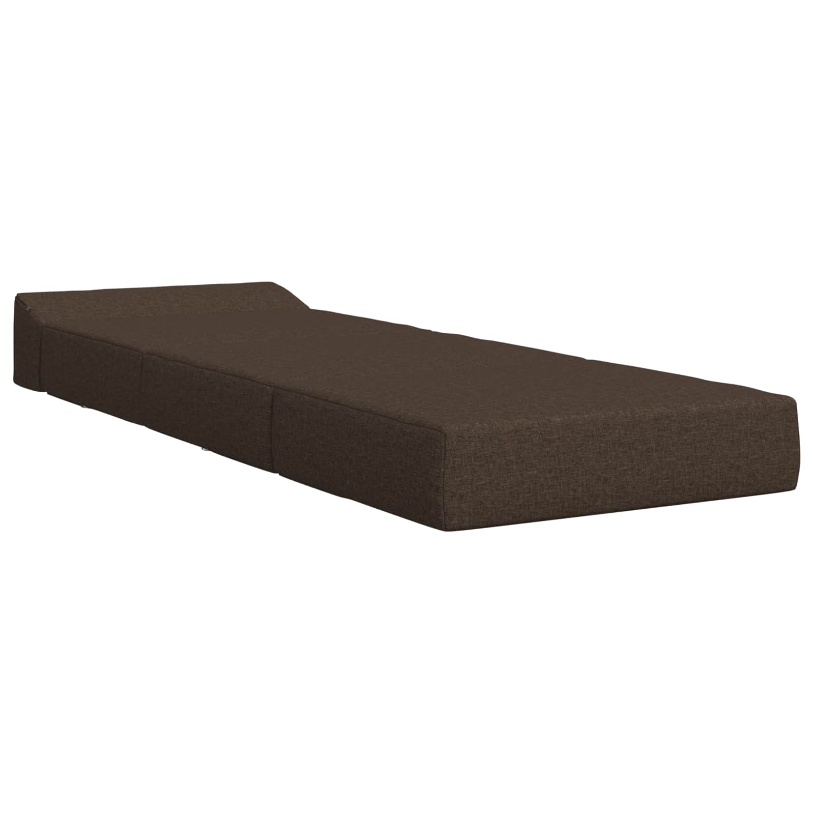 Klappsofa Bett Taupe 200 x 70 x 15 cm Stoff
