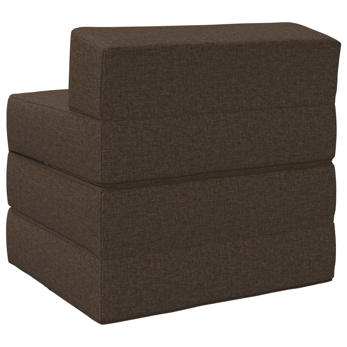 Klappsofa Bett Taupe 200 x 70 x 15 cm Stoff