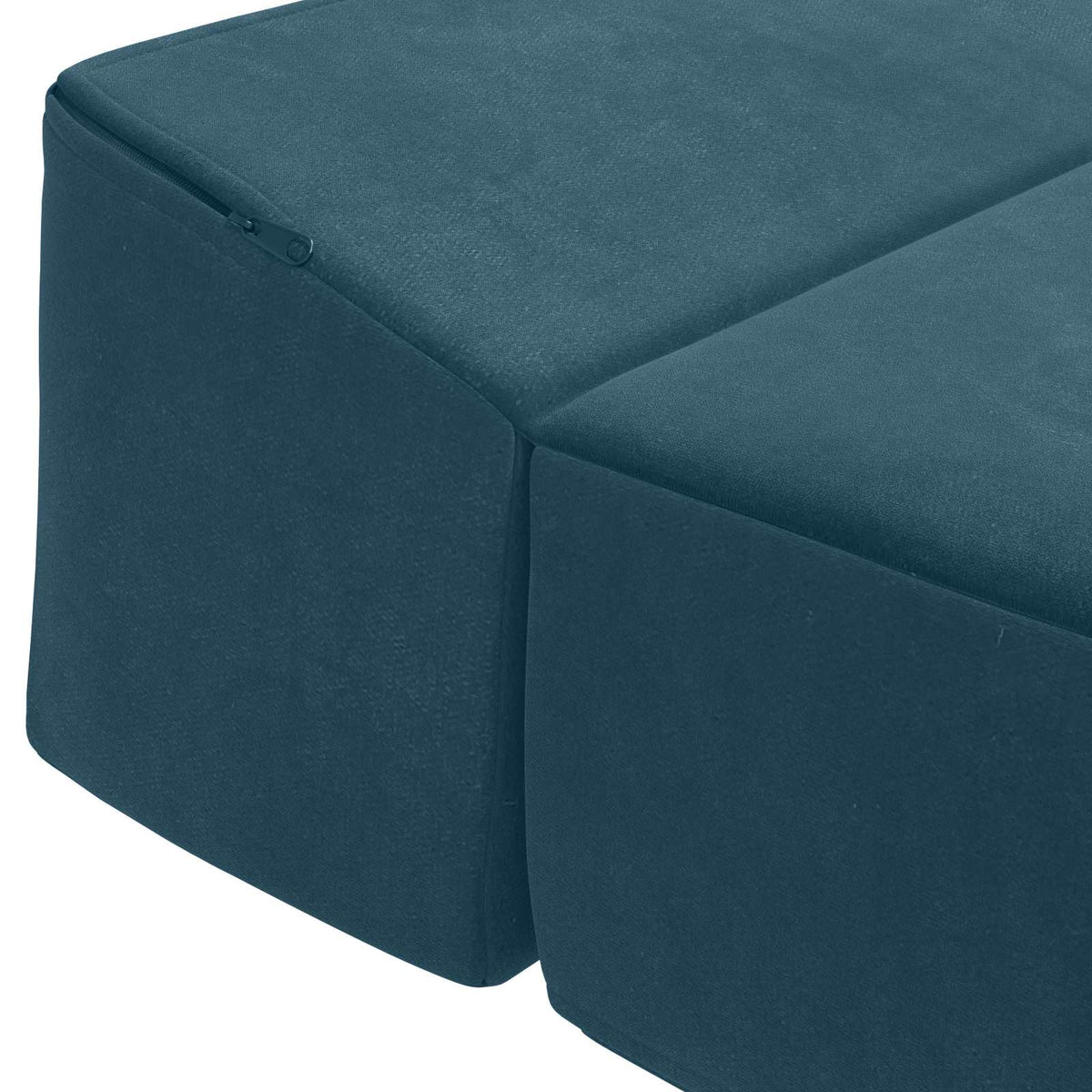 Klappsofa Bett Blau 200 x 70 x 15 cm Samt