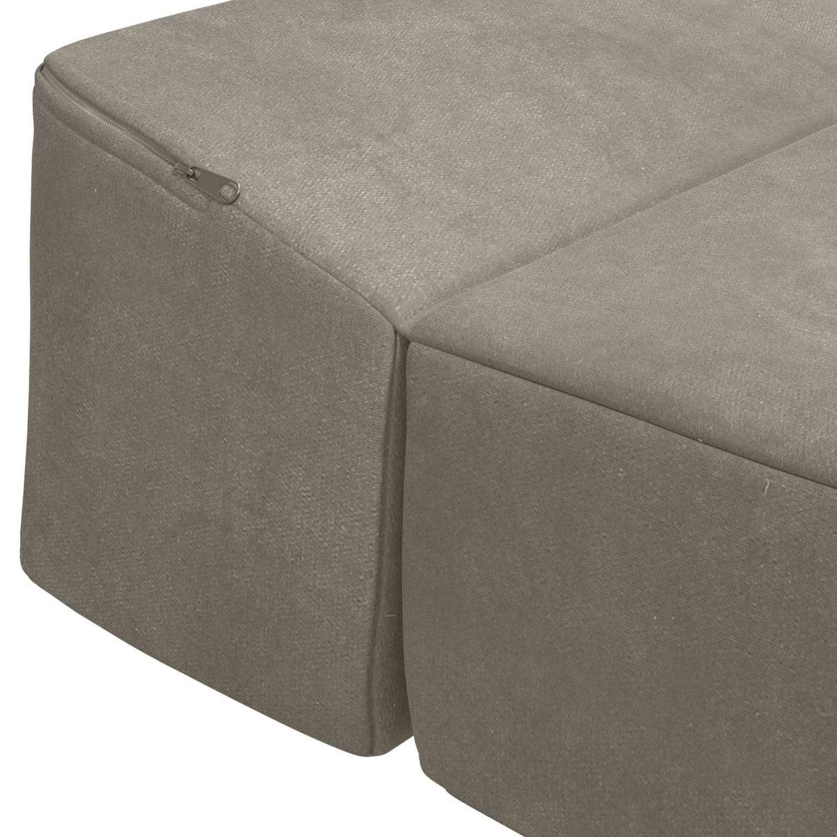 Klappsofa Bett Hellgrau 200 x 70 x 15 cm Samt