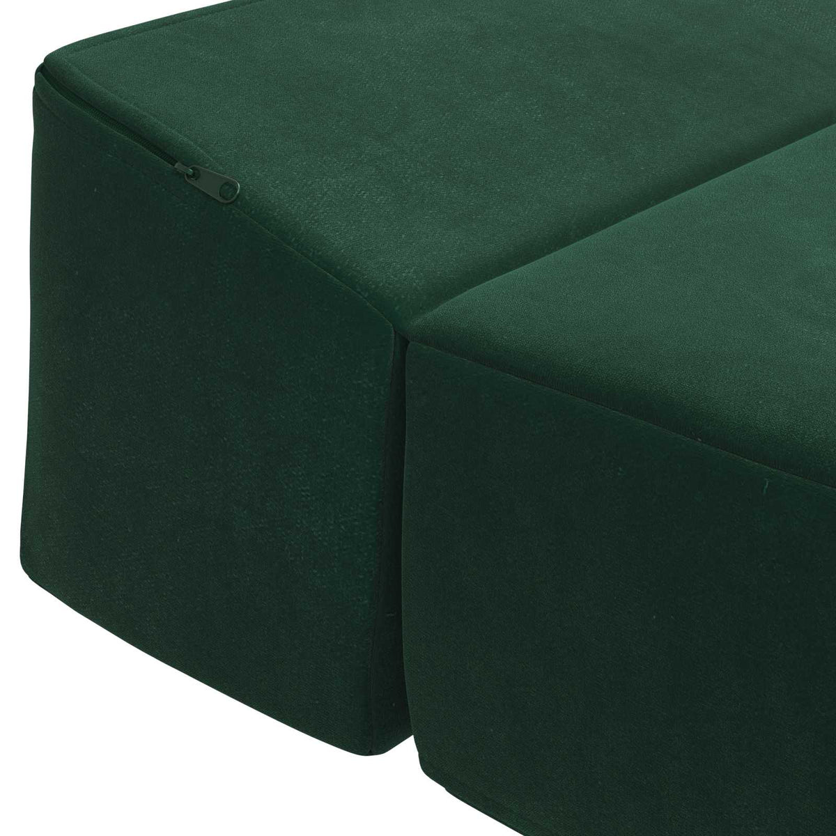 Klappsofa Bett Dunkelgrün 200 x 70 x 15 cm Samt