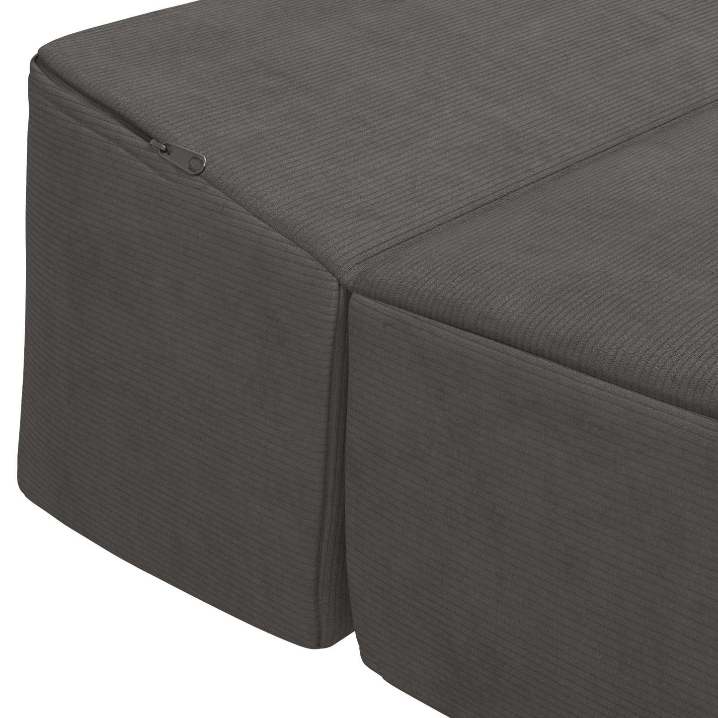 Klappsofa Bett Dunkelgrau 200 x 70 x 15 cm Cordstoff