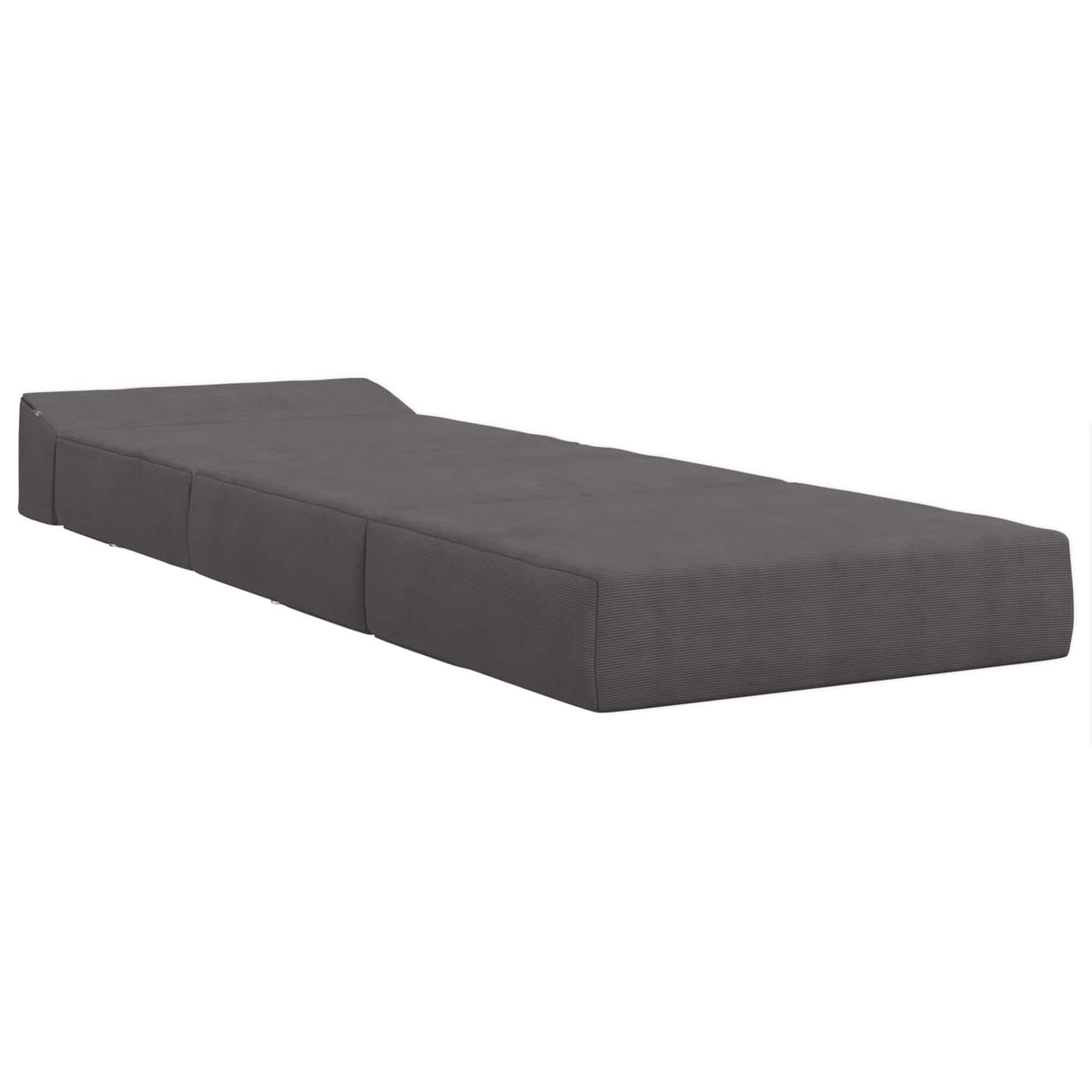Klappsofa Bett Dunkelgrau 200 x 70 x 15 cm Cordstoff