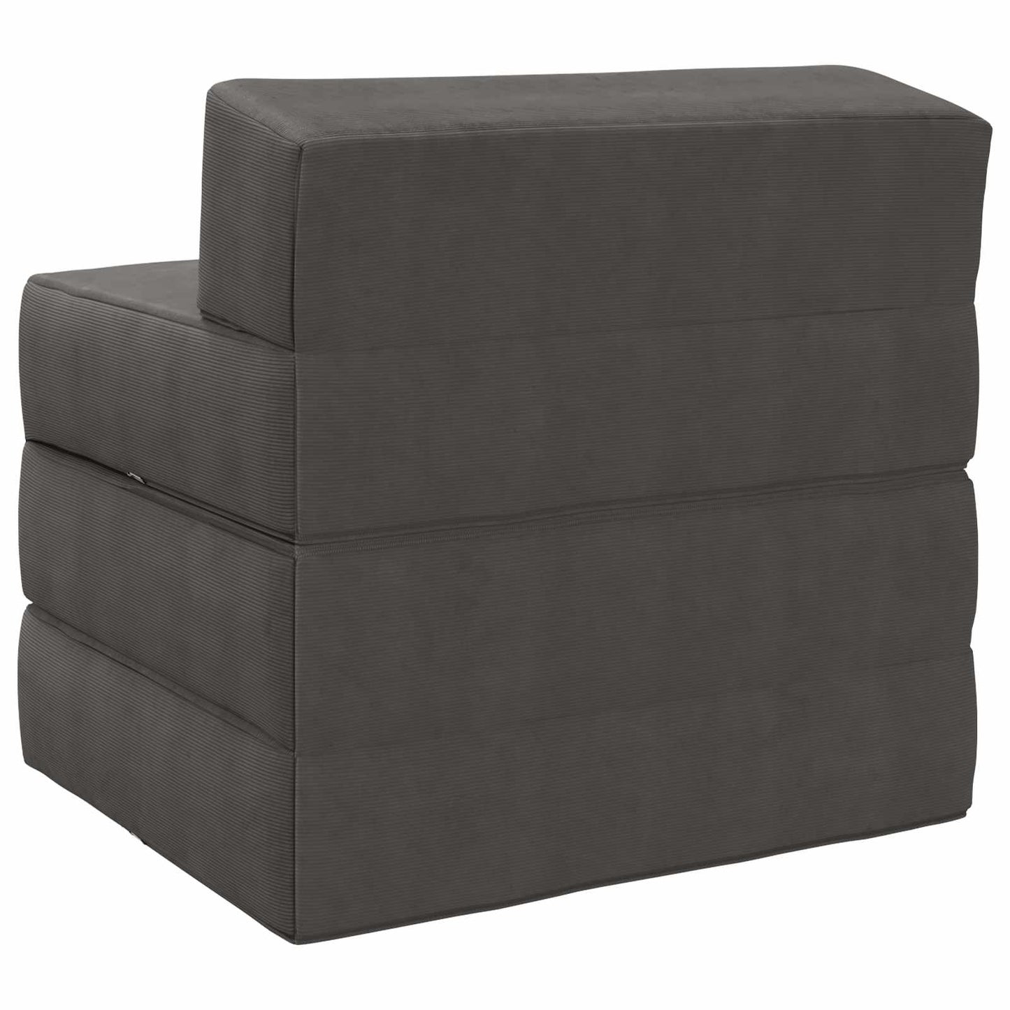 Klappsofa Bett Dunkelgrau 200 x 70 x 15 cm Cordstoff