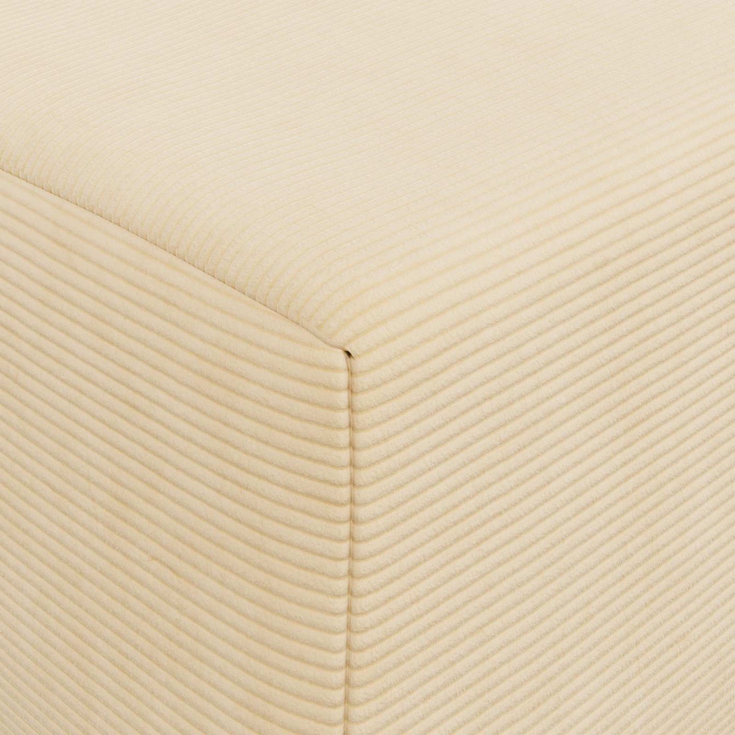 Klappsofa Bett Creme 200 x 70 x 15 cm Cordstoff