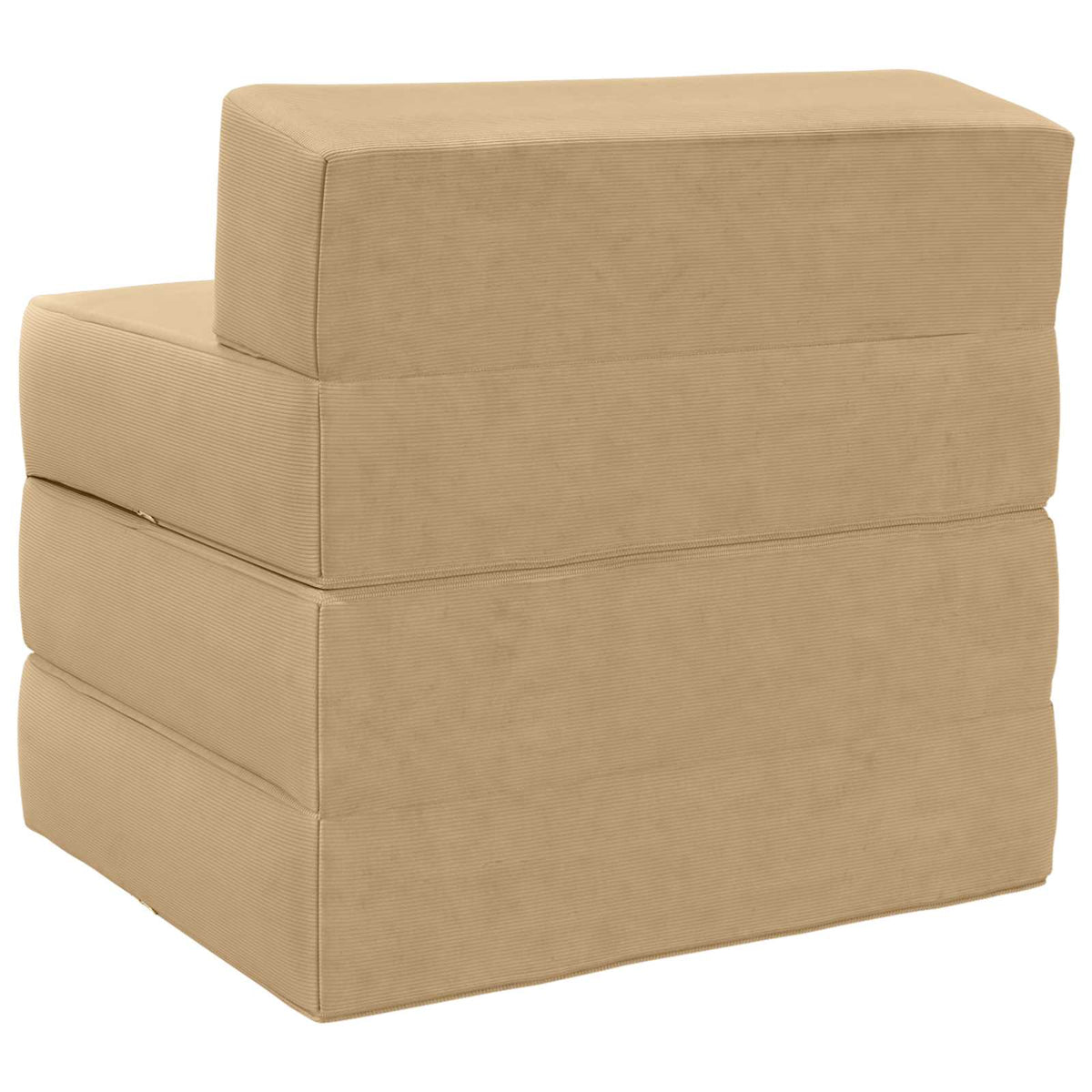 Klappsofa Bett Hellgrün-Grau 200 x 70 x 15 cm Cordstoff