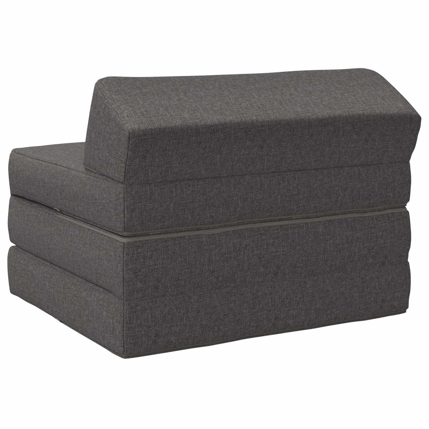 Klappsofa Bett Hellgrau 200 x 70 x 10 cm Stoff