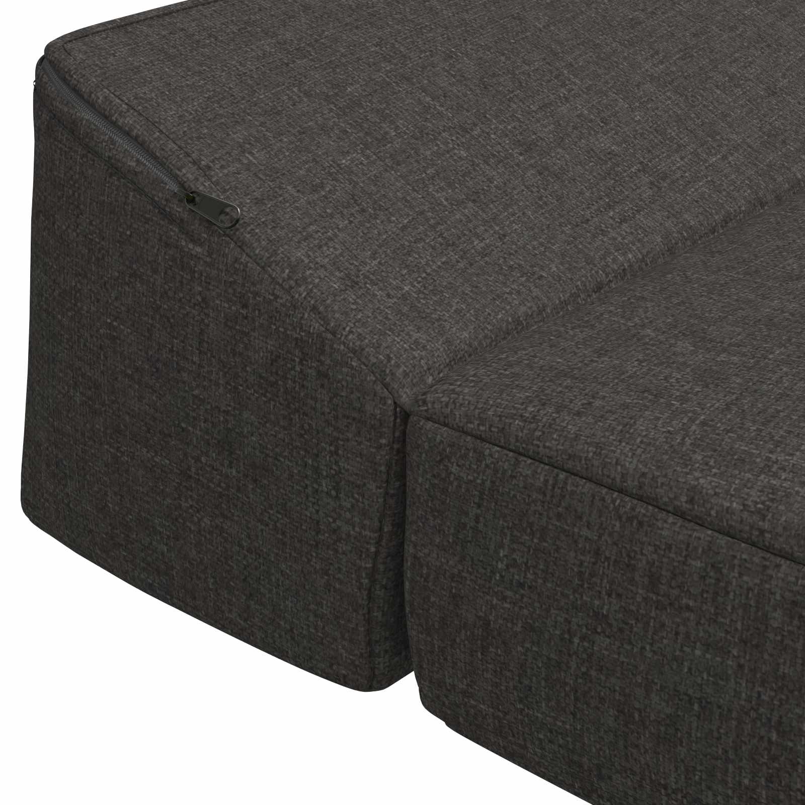 Klappsofa Bett Dunkelgrau 200 x 70 x 10 cm Stoff