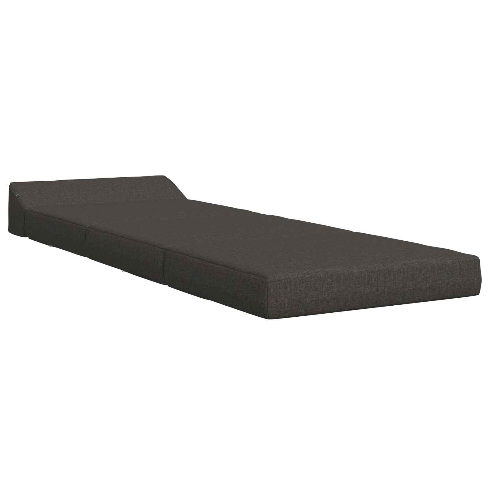 Klappsofa Bett Dunkelgrau 200 x 70 x 10 cm Stoff