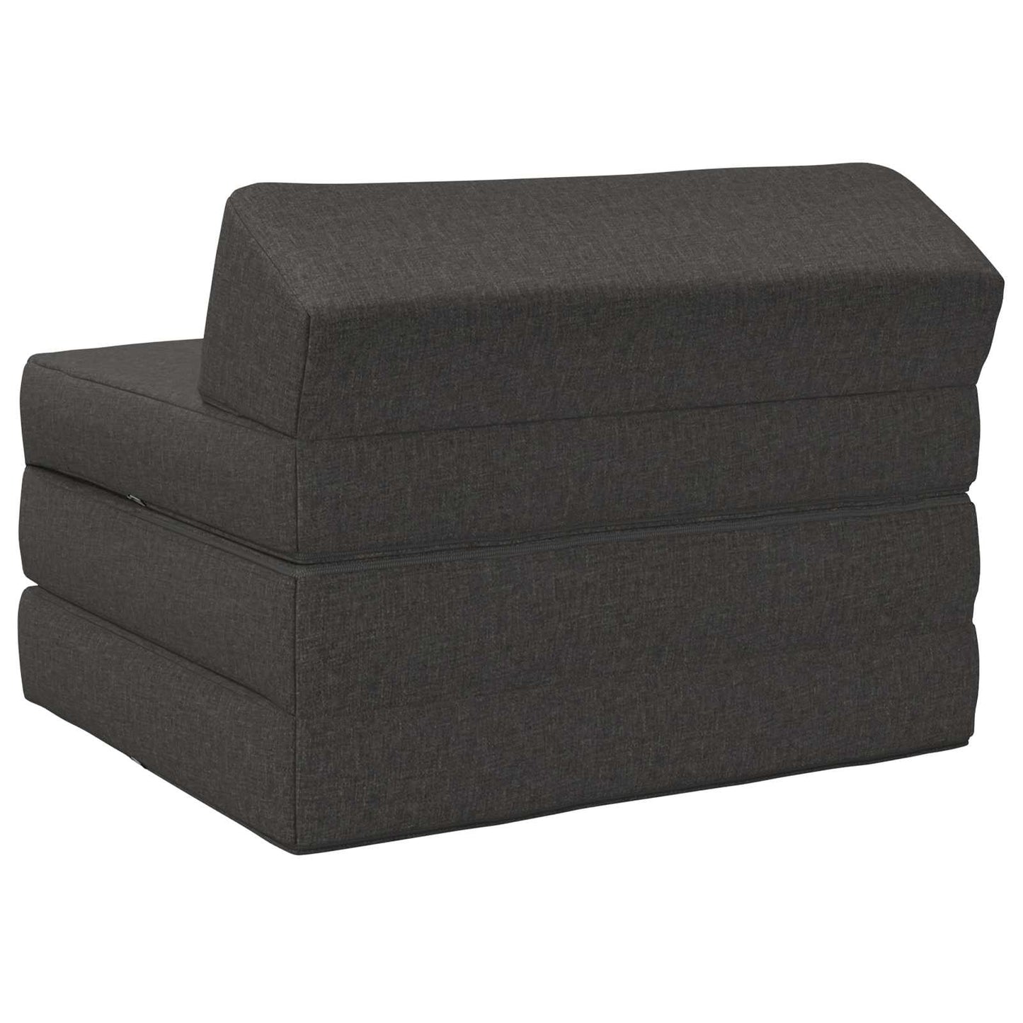 Klappsofa Bett Dunkelgrau 200 x 70 x 10 cm Stoff