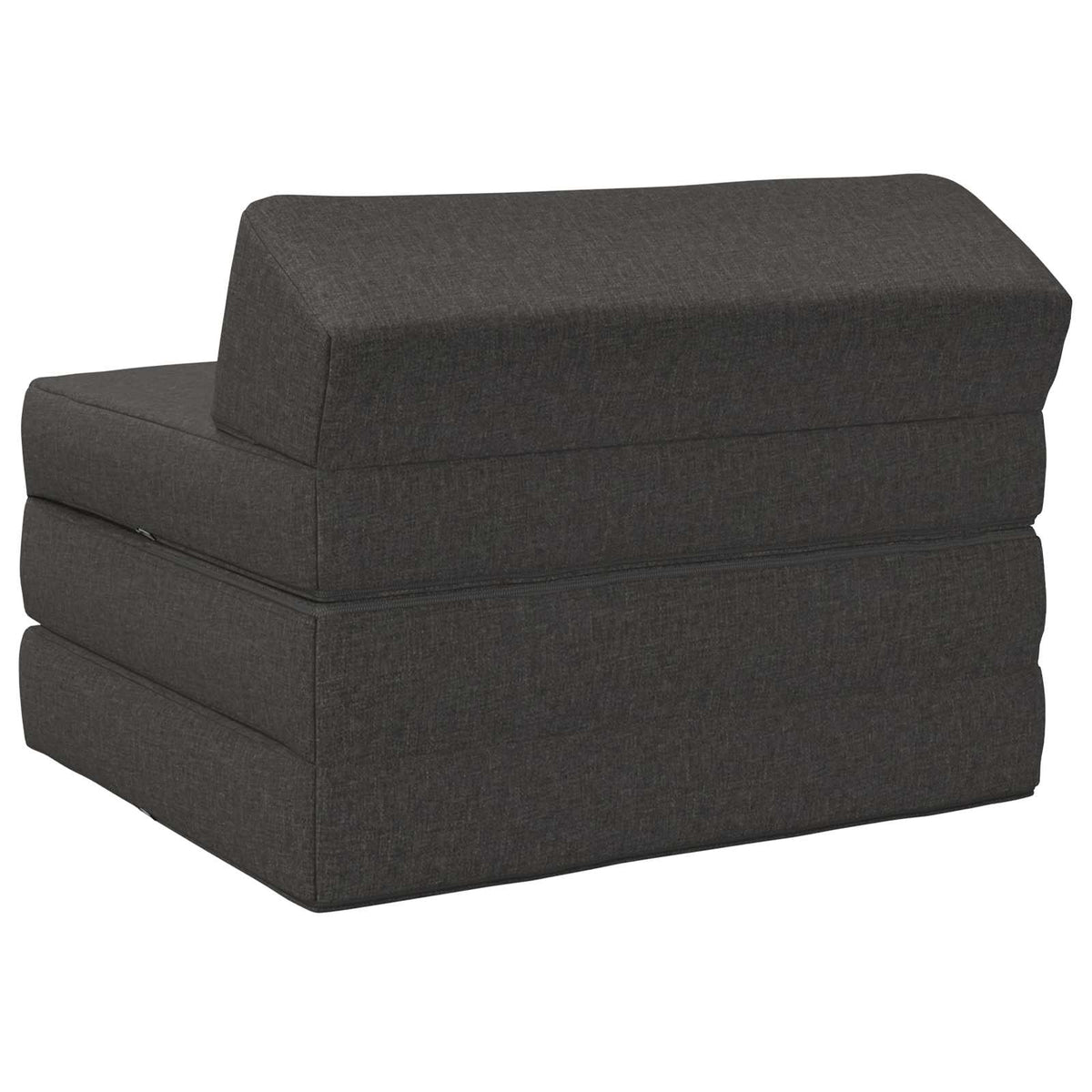 Klappsofa Bett Dunkelgrau 200 x 70 x 10 cm Stoff