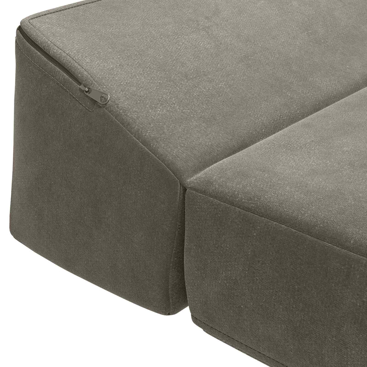 Klappsofa Bett Hellgrau 200 x 70 x 10 cm Samt