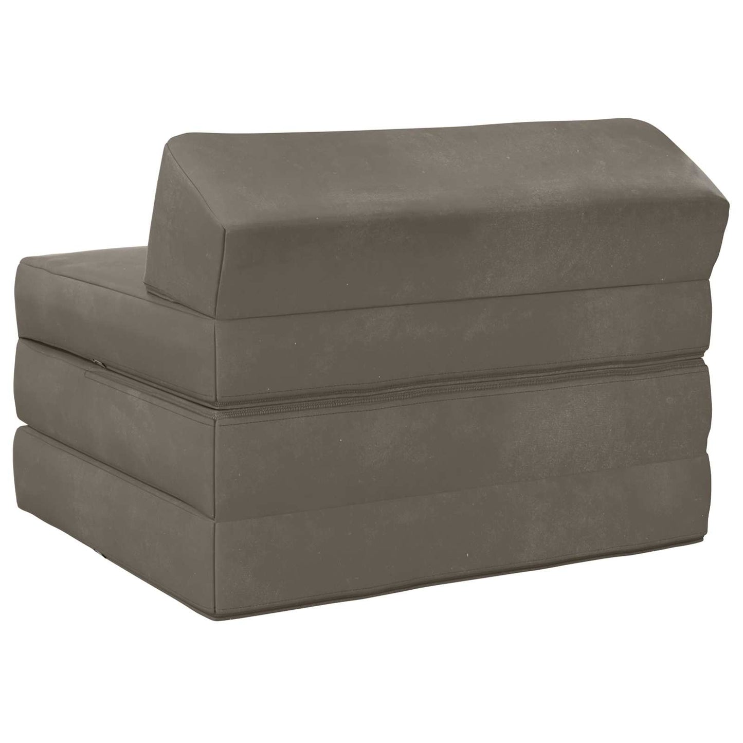 Klappsofa Bett Hellgrau 200 x 70 x 10 cm Samt