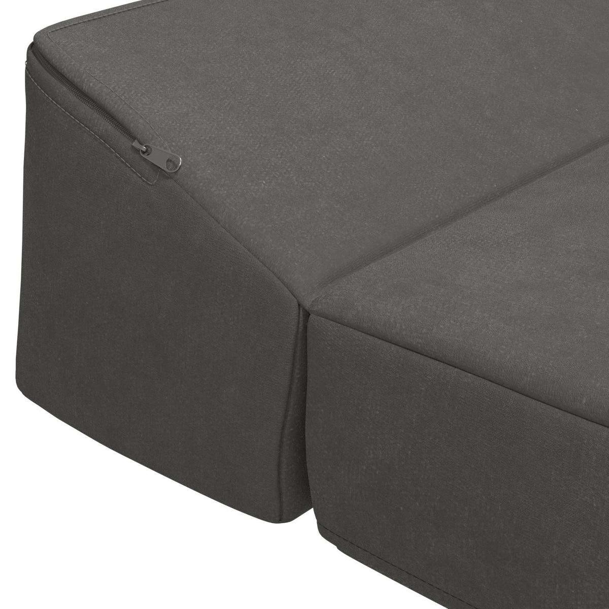 Klappsofa Bett Dunkelgrau 200 x 70 x 10 cm Samt