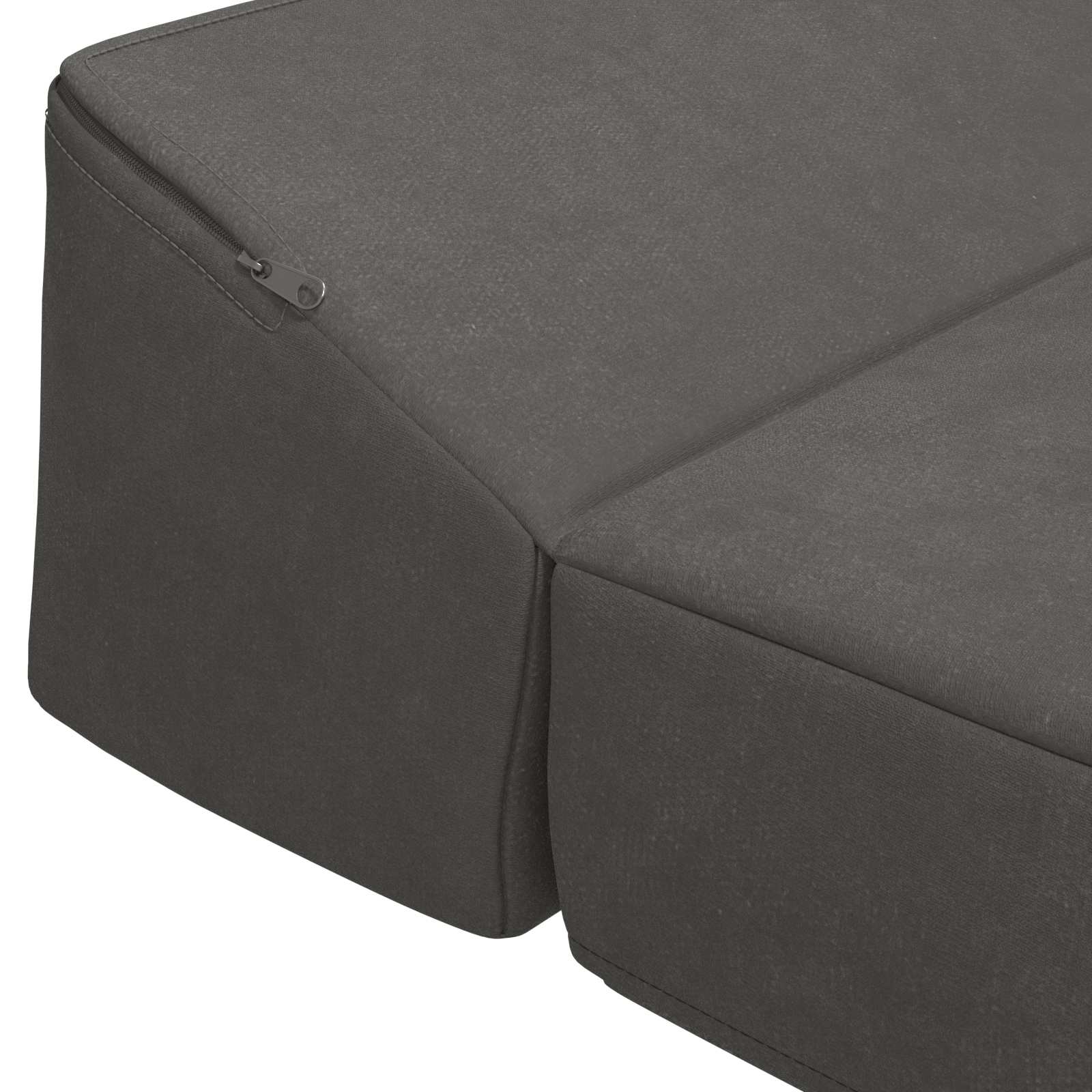 Klappsofa Bett Dunkelgrau 200 x 70 x 10 cm Samt