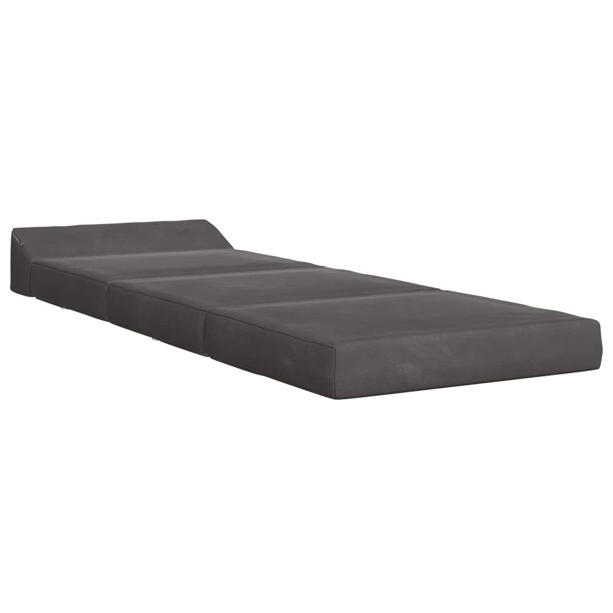 Klappsofa Bett Dunkelgrau 200 x 70 x 10 cm Samt