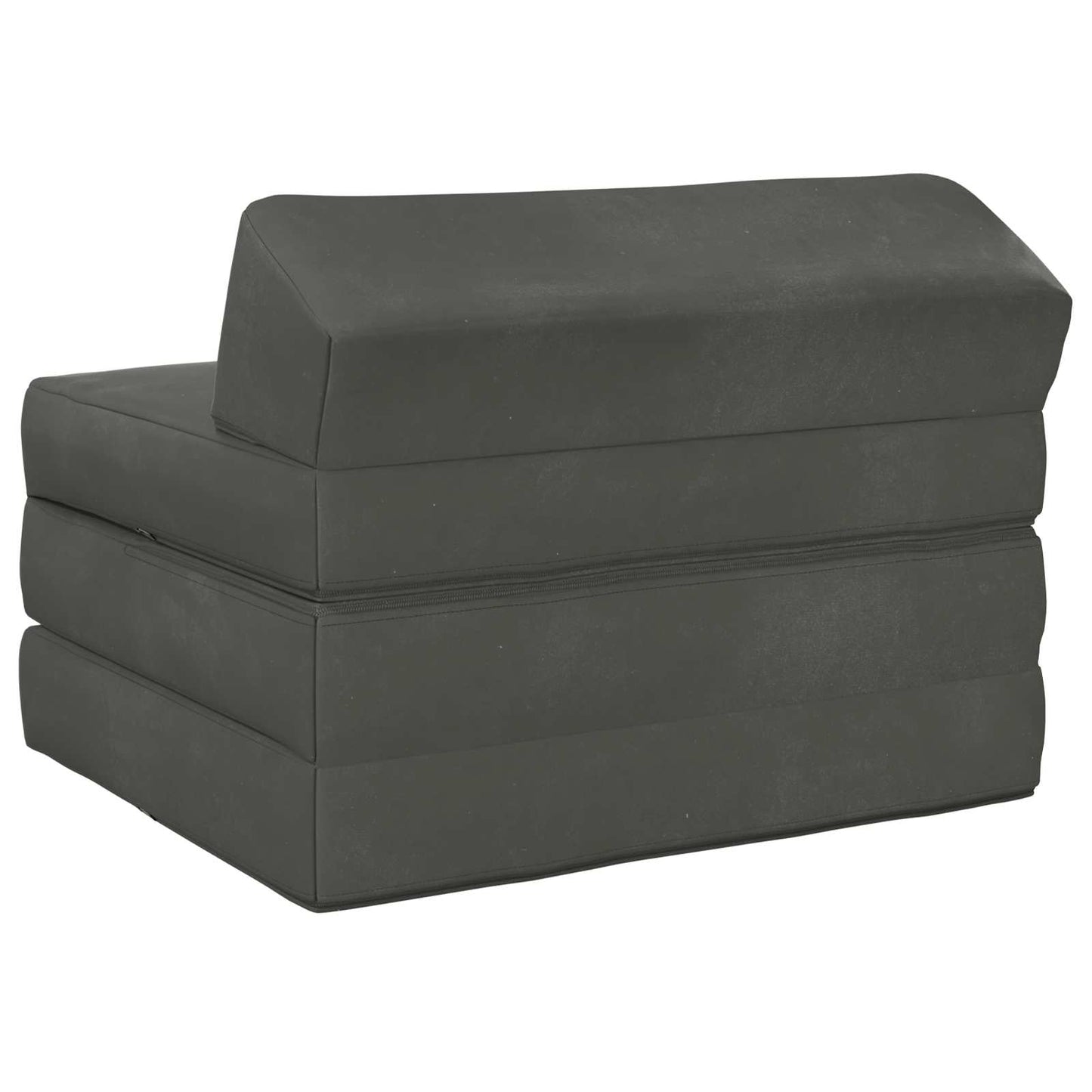 Klappsofa Bett Dunkelgrau 200 x 70 x 10 cm Samt