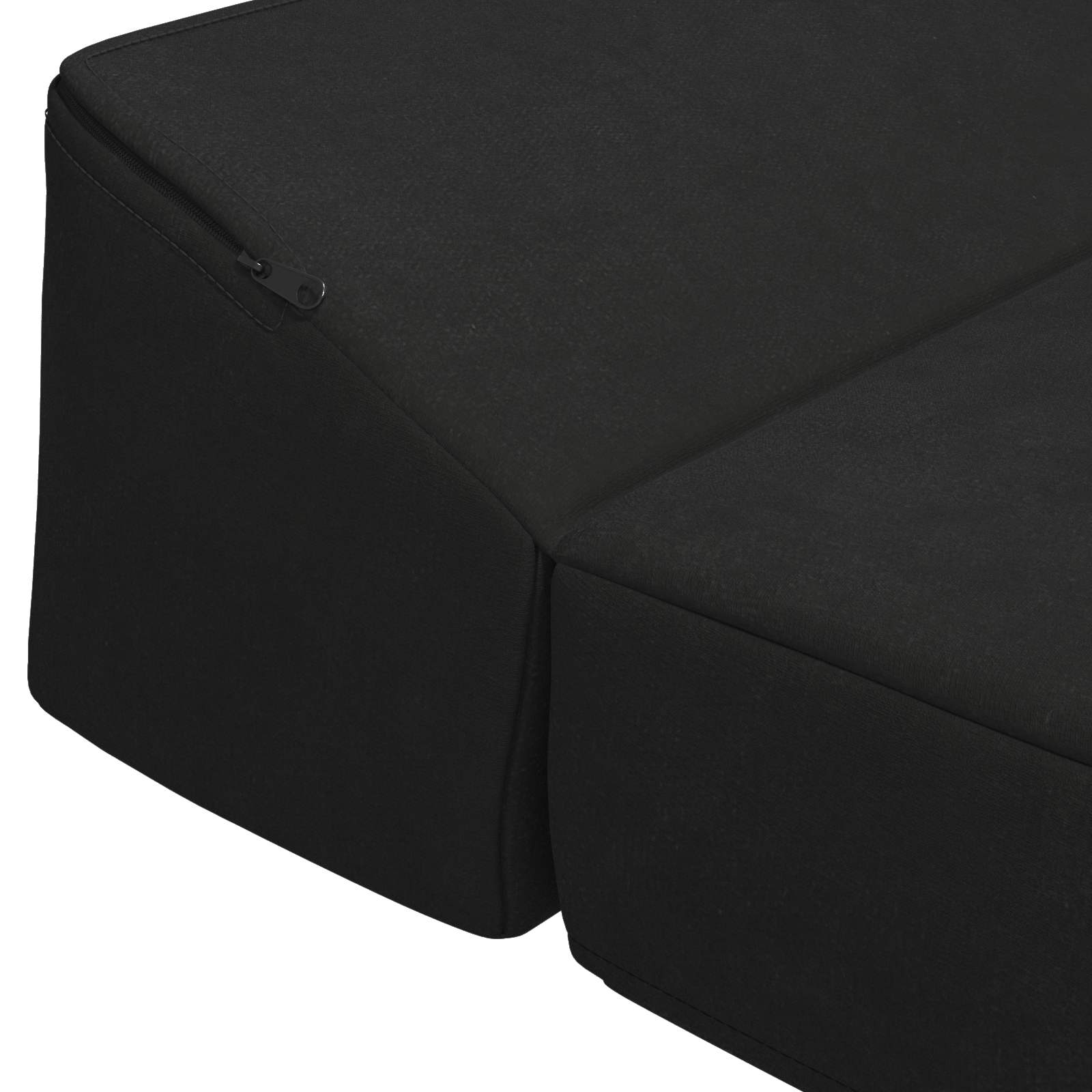 Klappsofa Bett Schwarz 200 x 70 x 10 cm Samt