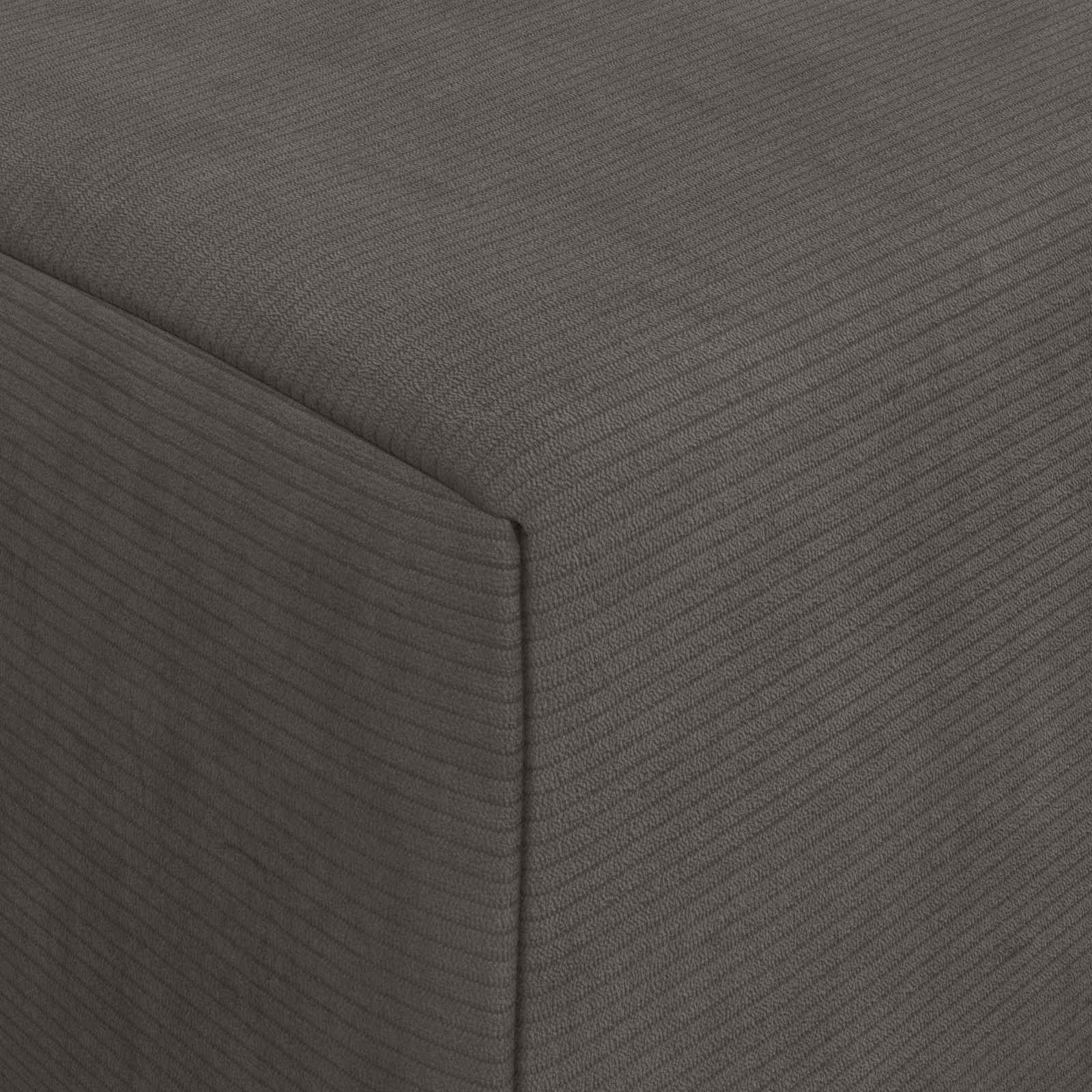 Klappsofa Bett Dunkelgrau 200 x 70 x 10 cm Cordstoff