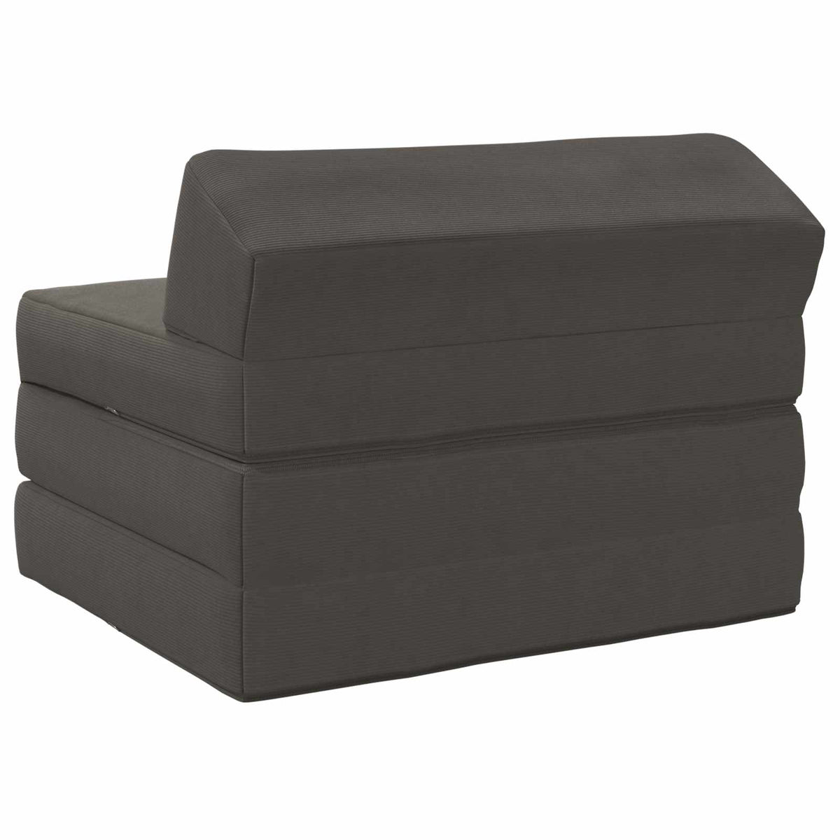 Klappsofa Bett Dunkelgrau 200 x 70 x 10 cm Cordstoff