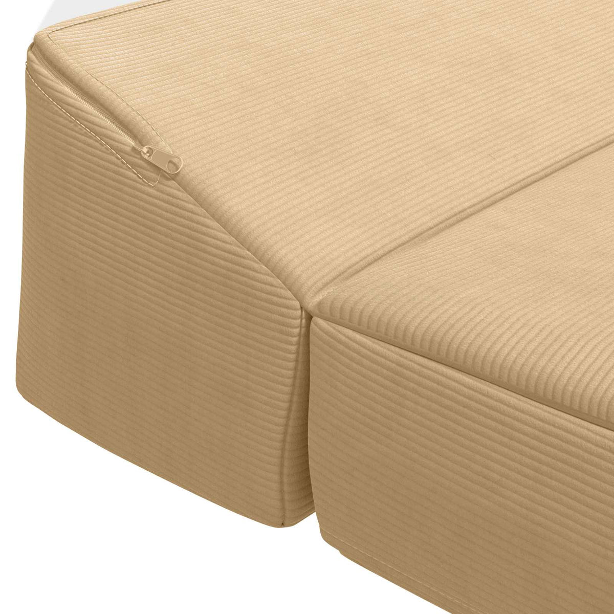 Klappsofa Bett Hellgrün-Grau 200 x 70 x 10 cm Cordstoff