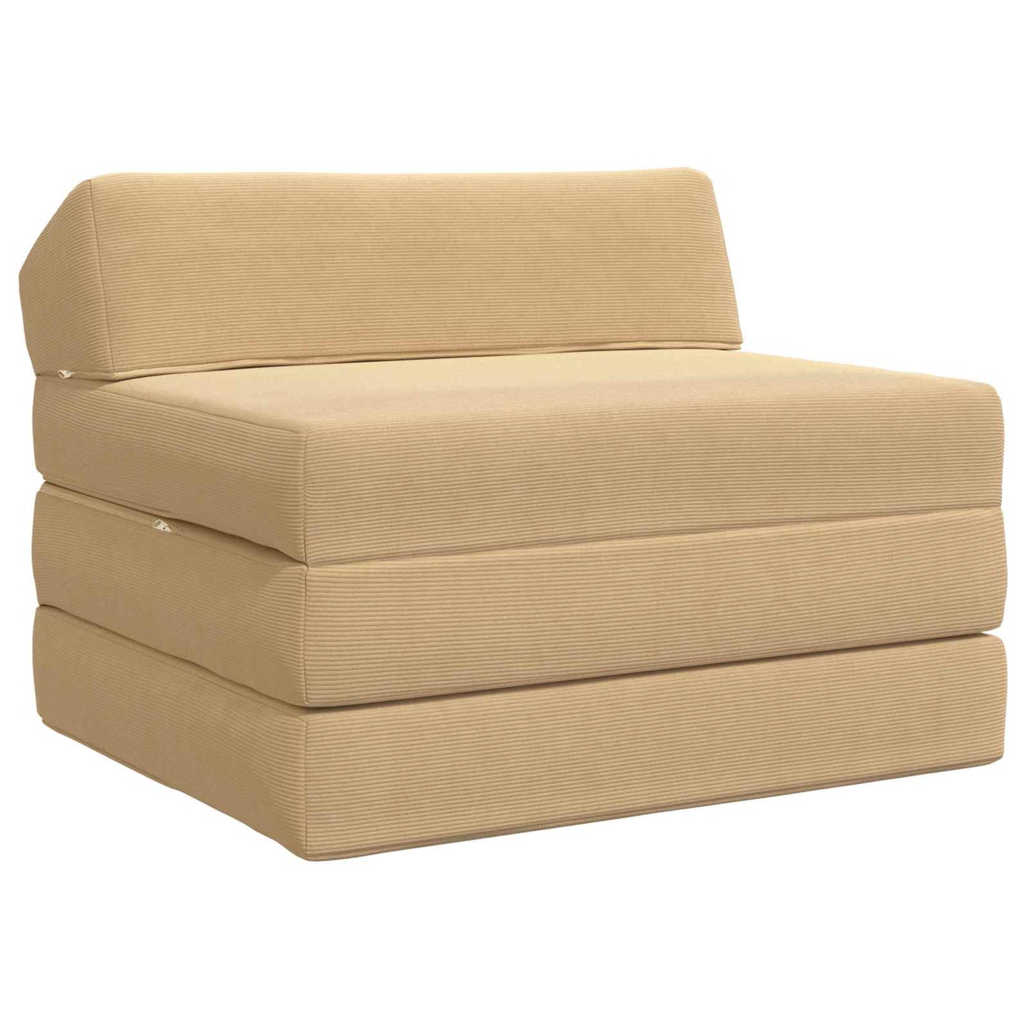 Klappsofa Bett Hellgrün-Grau 200 x 70 x 10 cm Cordstoff