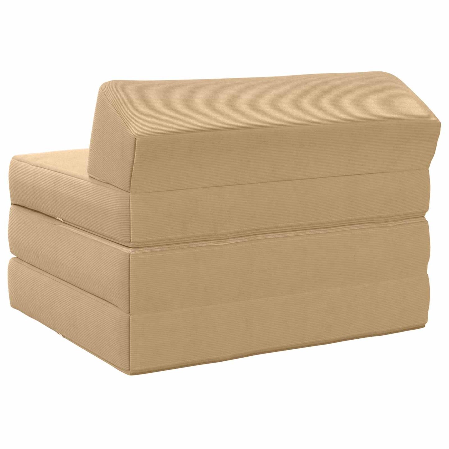 Klappsofa Bett Hellgrün-Grau 200 x 70 x 10 cm Cordstoff