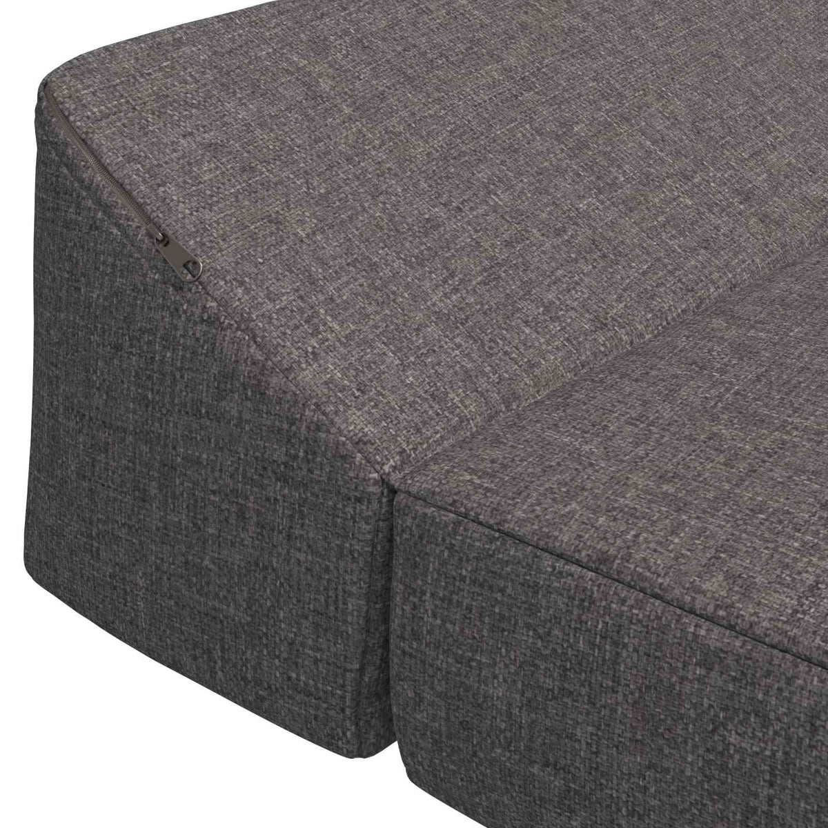 Klappsofa Bett Hellgrau 120 x 60 x 49 cm Stoff