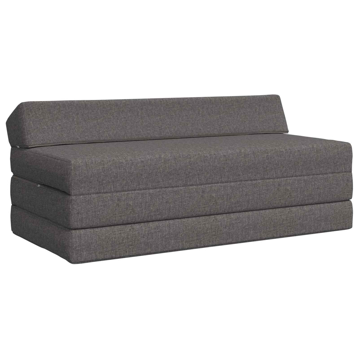 Klappsofa Bett Hellgrau 120 x 60 x 49 cm Stoff