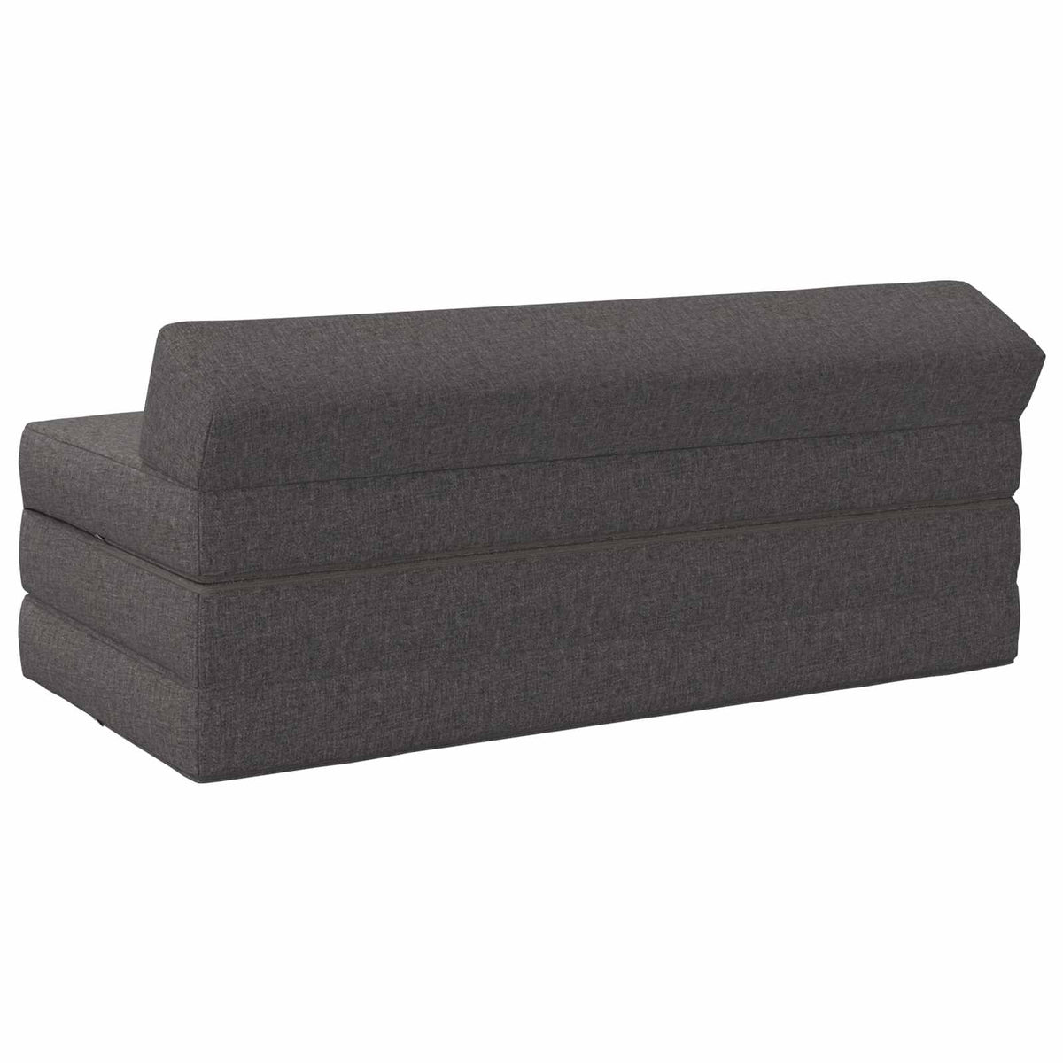 Klappsofa Bett Hellgrau 120 x 60 x 49 cm Stoff