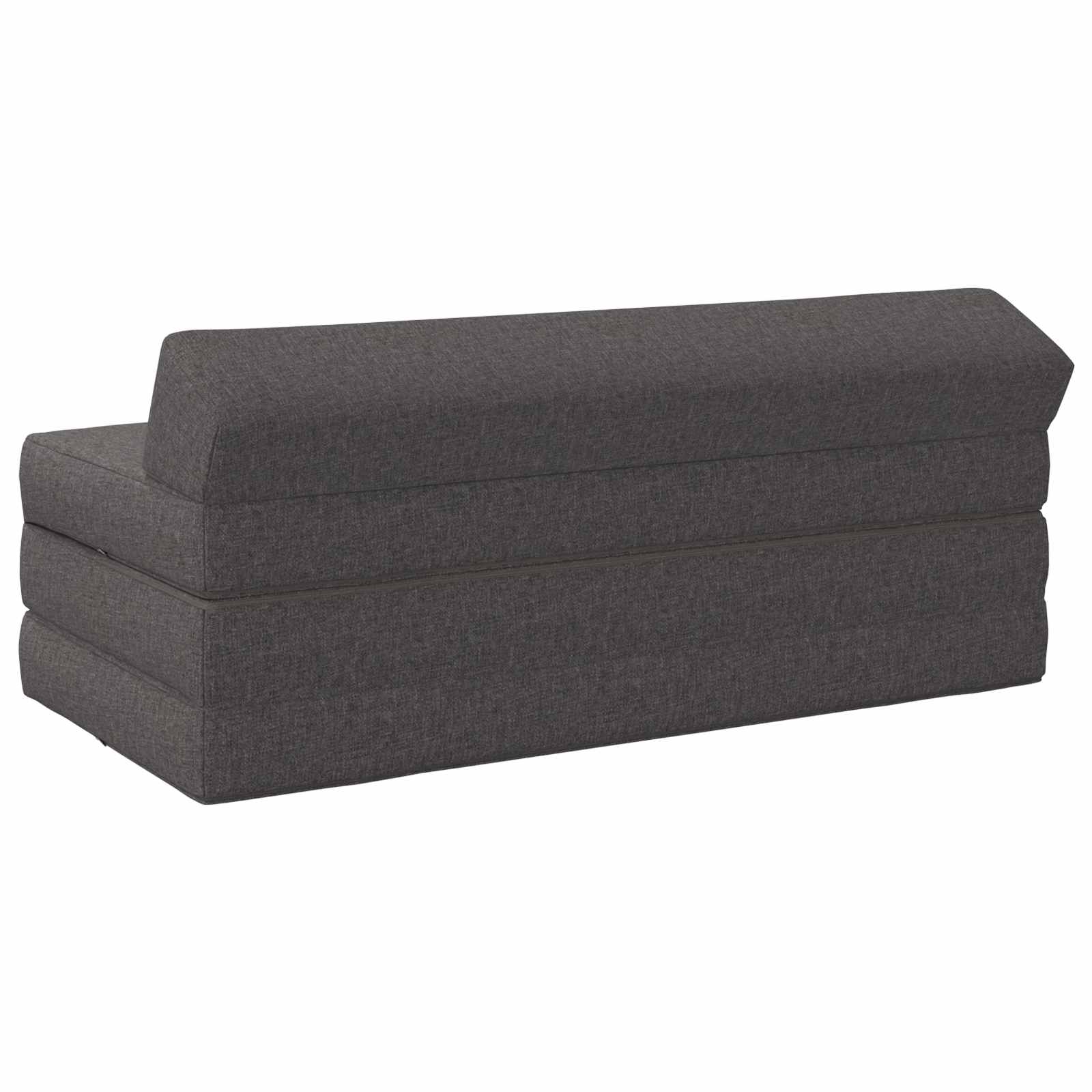 Klappsofa Bett Hellgrau 120 x 60 x 49 cm Stoff