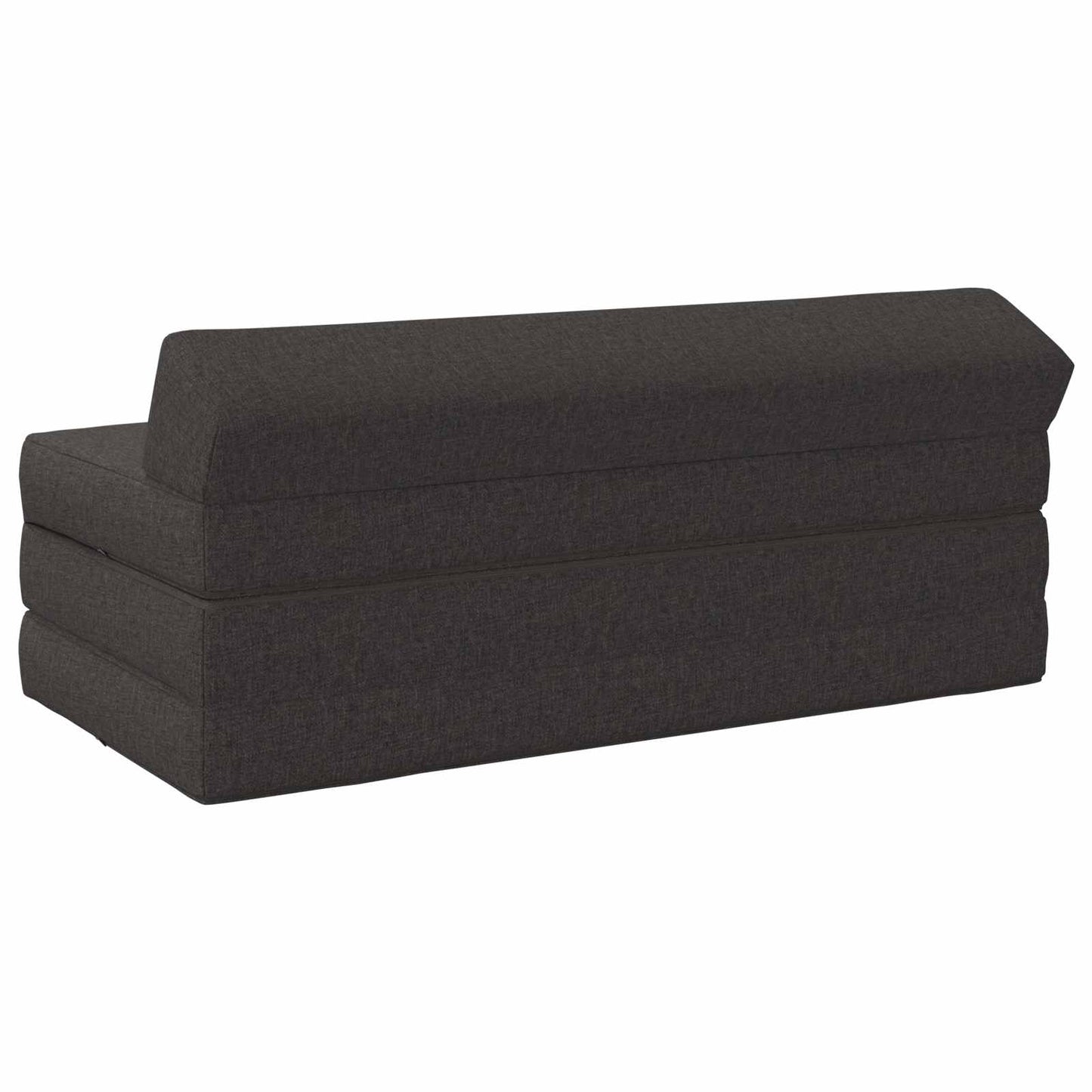 Klappsofa Bett Dunkelgrau 120 x 60 x 49 cm Stoff