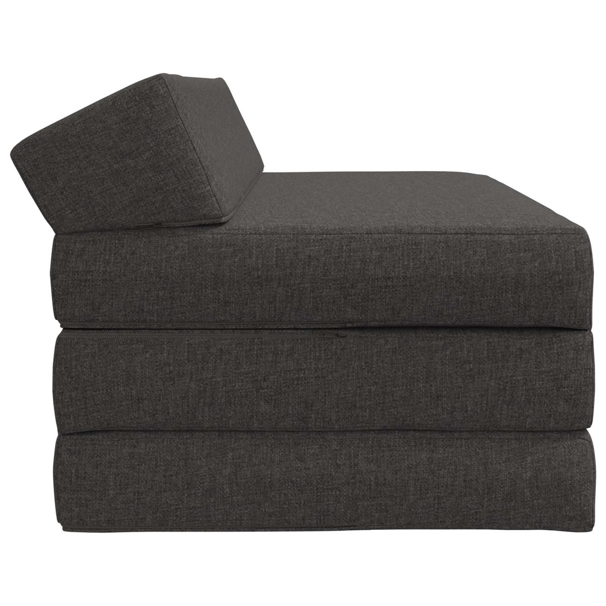 Klappsofa Bett Dunkelgrau 120 x 60 x 49 cm Stoff