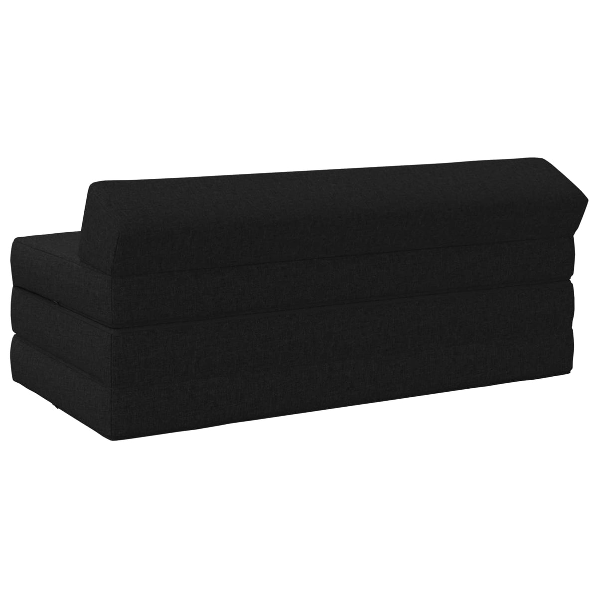 Klappsofa Bett Schwarz 120 x 60 x 49 cm Stoff