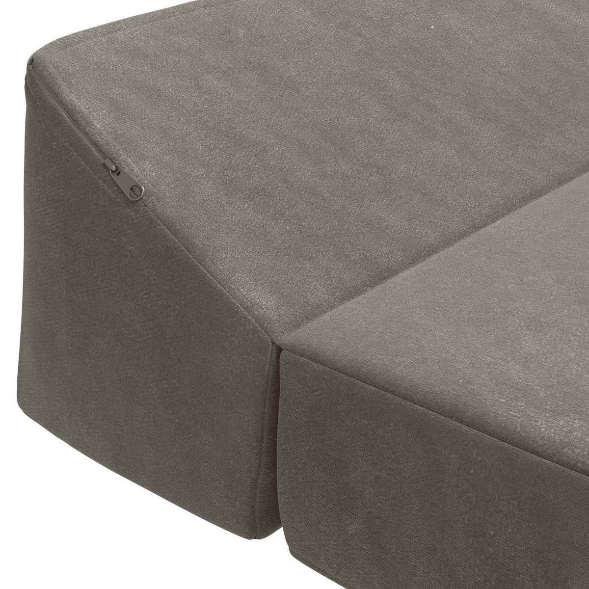 Klappsofa Bett Hellgrau 120 x 60 x 49 cm Stoff