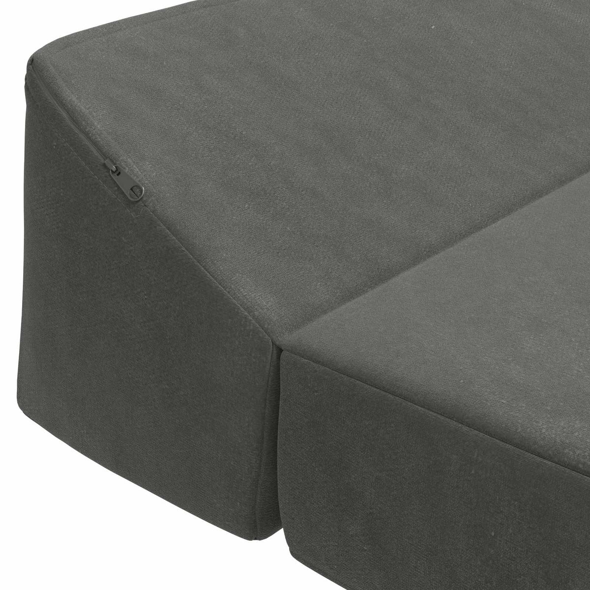 Klappsofa Bett Dunkelgrau 120 x 60 x 49 cm Stoff