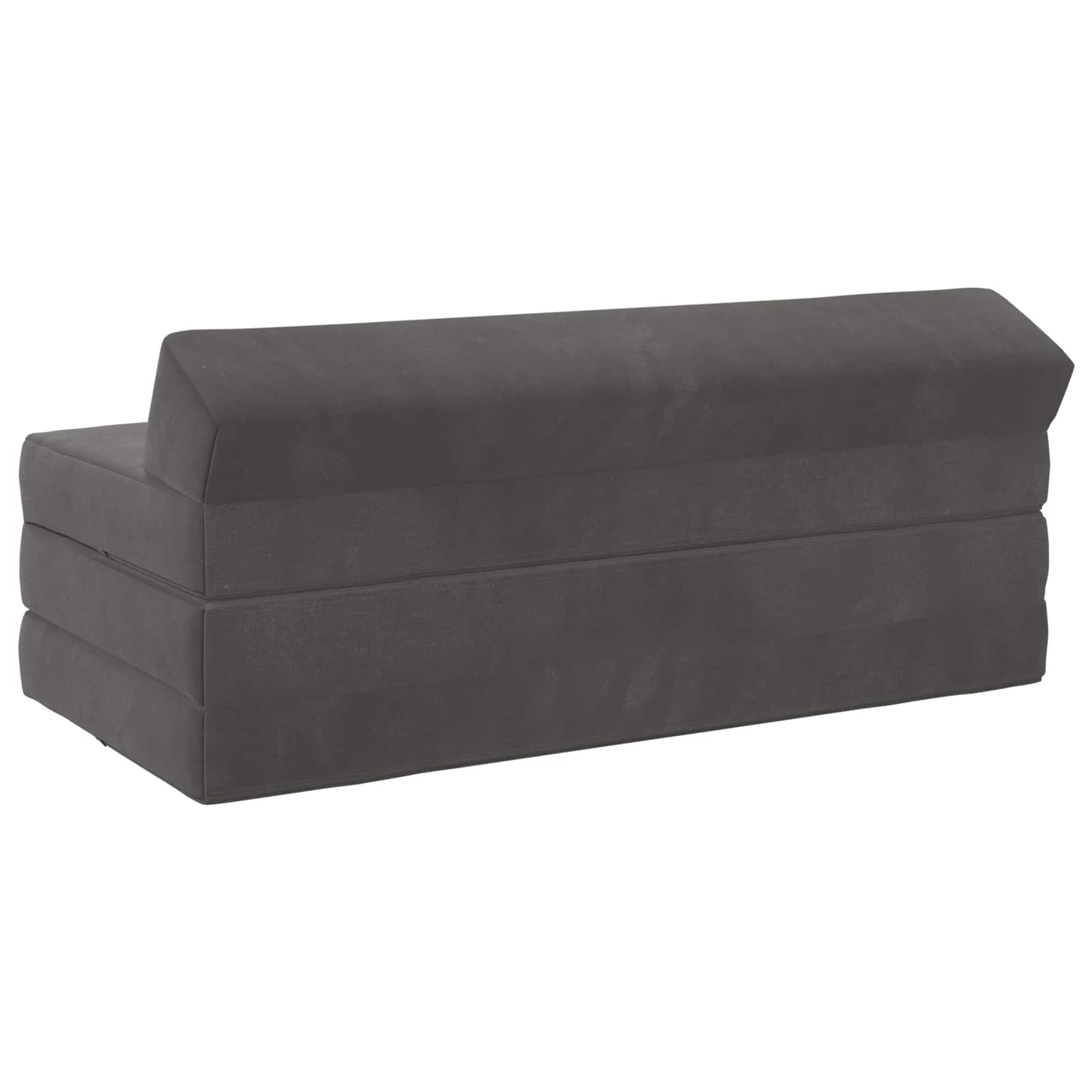 Klappsofa Bett Dunkelgrau 120 x 60 x 49 cm Stoff