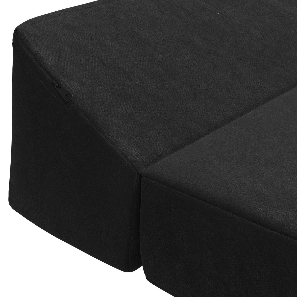 Klappsofa Bett Schwarz 120 x 60 x 49 cm Stoff