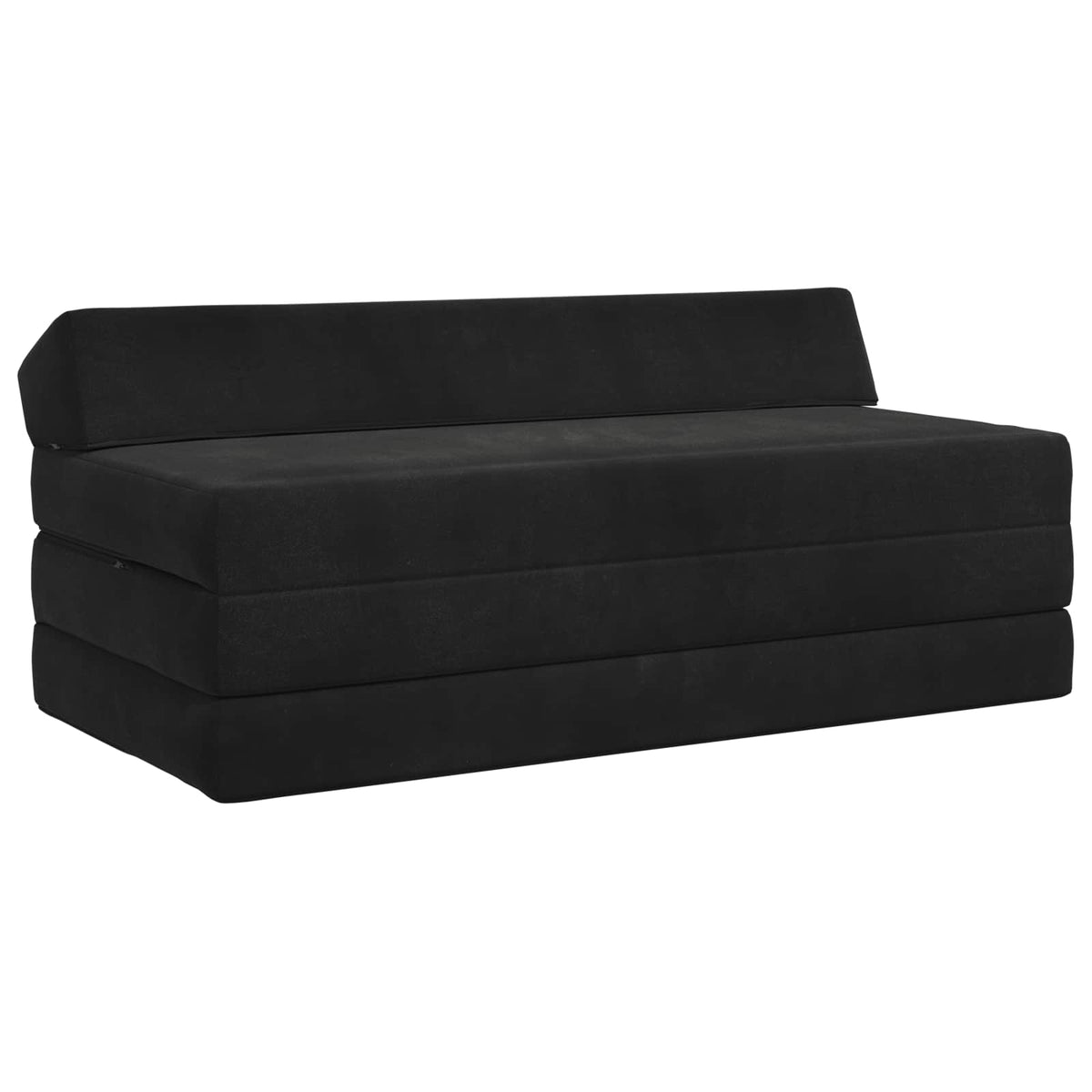 Klappsofa Bett Schwarz 120 x 60 x 49 cm Stoff