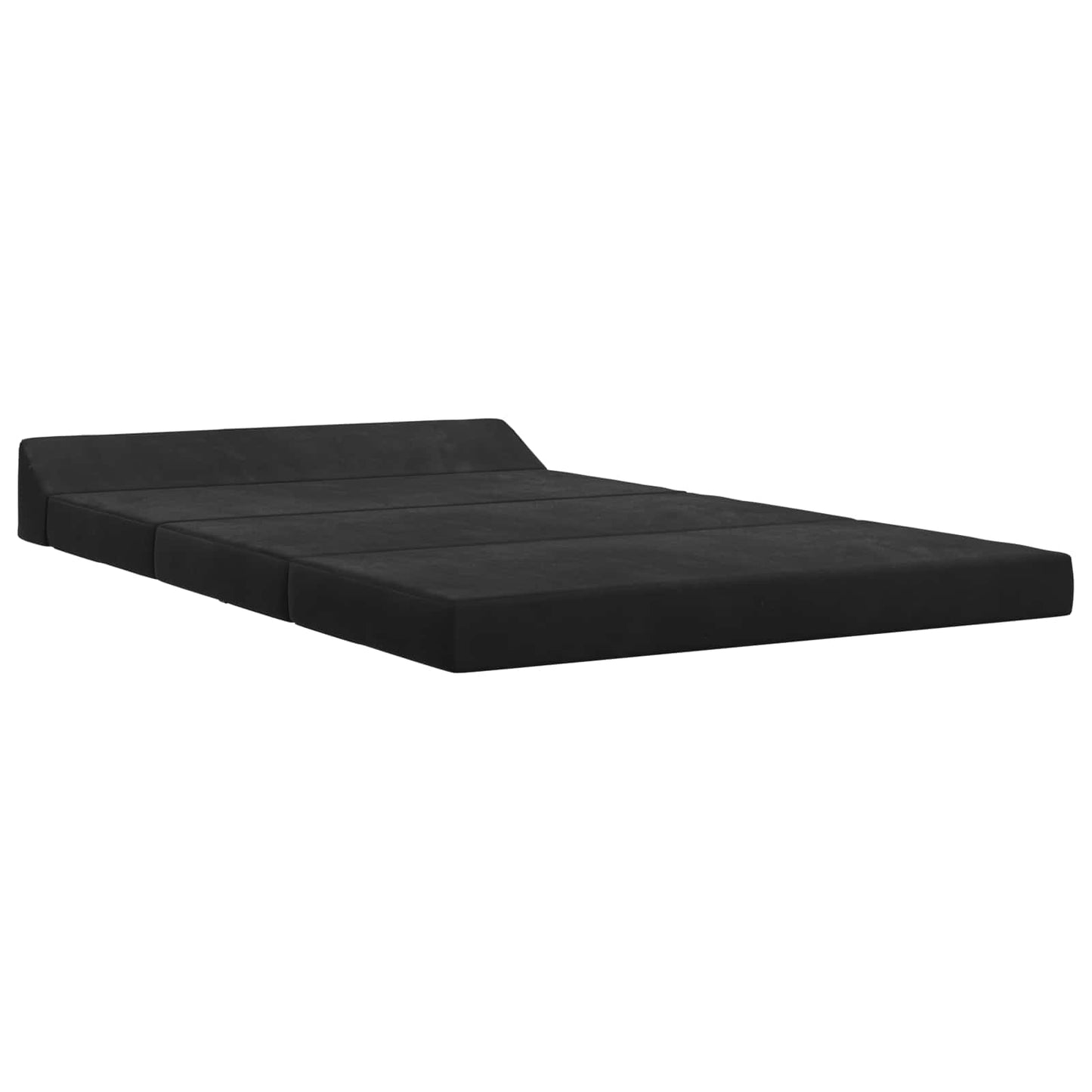 Klappsofa Bett Schwarz 120 x 60 x 49 cm Stoff