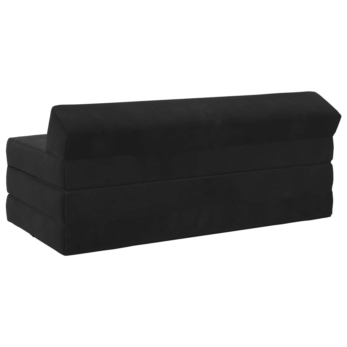 Klappsofa Bett Schwarz 120 x 60 x 49 cm Stoff
