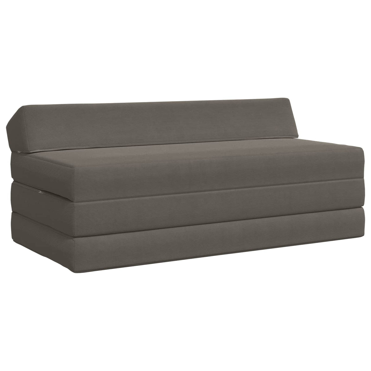 Klappsofa Bett Hellgrau 120 x 60 x 49 cm Stoff