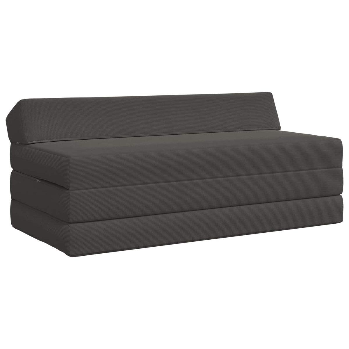 Klappsofa Bett Dunkelgrau 120 x 60 x 49 cm Stoff